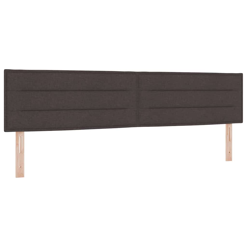 vidaXL Κρεβάτι box spring με στρώμα με στρώμα Σκούρο καφέ Σκούρο καφέ