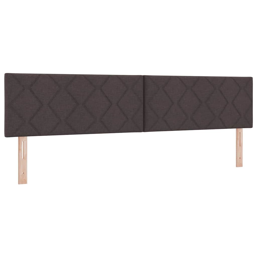 vidaXL Κρεβάτι box spring με στρώμα με στρώμα Σκούρο καφέ Σκούρο καφέ