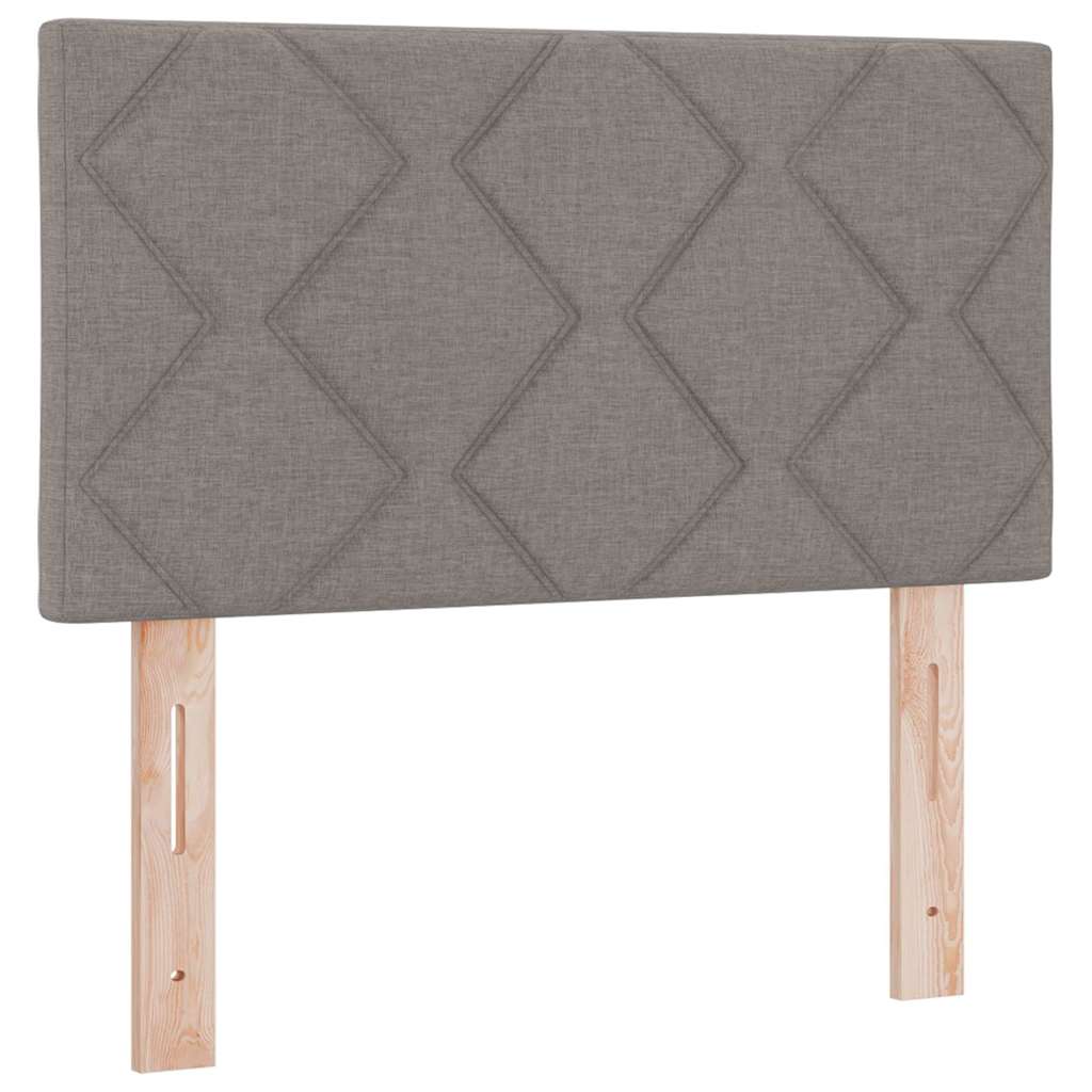 vidaXL Κρεβάτι με ελατήρια με κεφαλάρι Taupe 80 x 200 cm ύφασμα