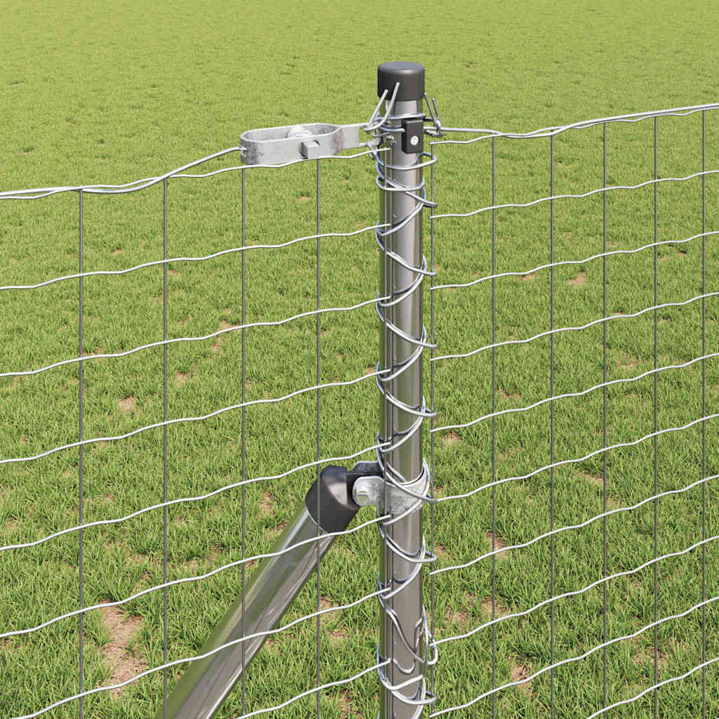 vidaXL Στηλοί Φράχτη 26 τεμ Ø32 mm 170 cm Γαλβανισμένο Ατσάλι