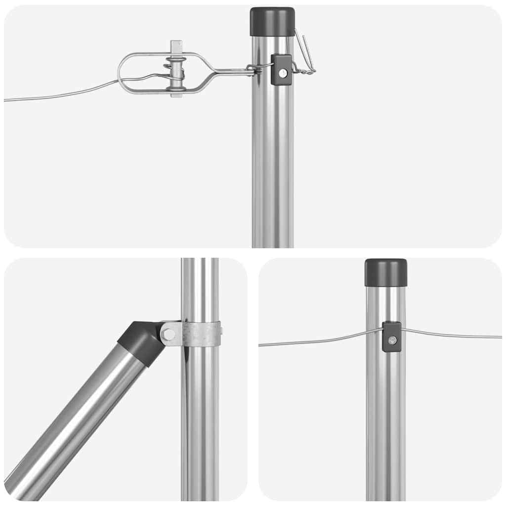 vidaXL Στυλίσκοι με Σφήνα 52 τεμ Ø32 mm 120 cm Γαλβανισμένο Ατσάλι