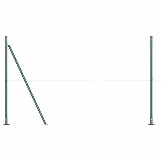 vidaXL Στυλίδες Φράχτη με Βάσεις 26 τεμ Ø32mm 83,5cm Γαλβανισμένο Ατσάλι