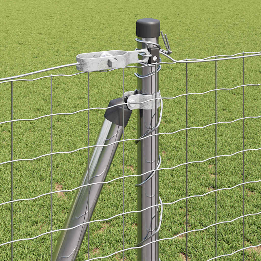 vidaXL Στυλοβάτες με Βάσεις 52 τμχ Ø32mm 68,5cm Γαλβανισμένο Χάλυβα