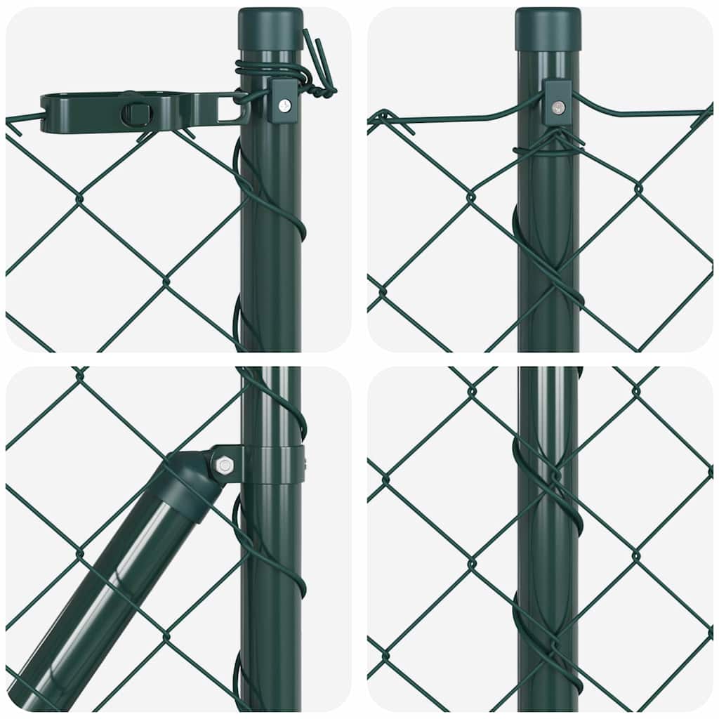 vidaXL Στύλος Περιφράξεων Πράσινο 0,8 x 25 μ (60 x 60 mm διχτυωτό)
