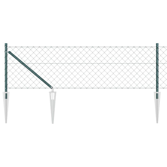 vidaXL Στύλος Περιφράξεων Πράσινο 10 x 0,6 μ (60 x 60 mm πλέγμα)