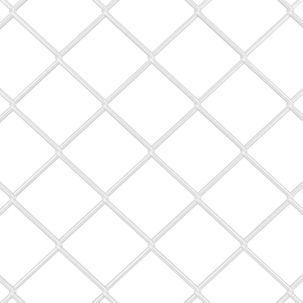 vidaXL Σετ Στύλων Φράχτη Ασημί 25 x 1 μ. Γαλβανισμένος χάλυβας