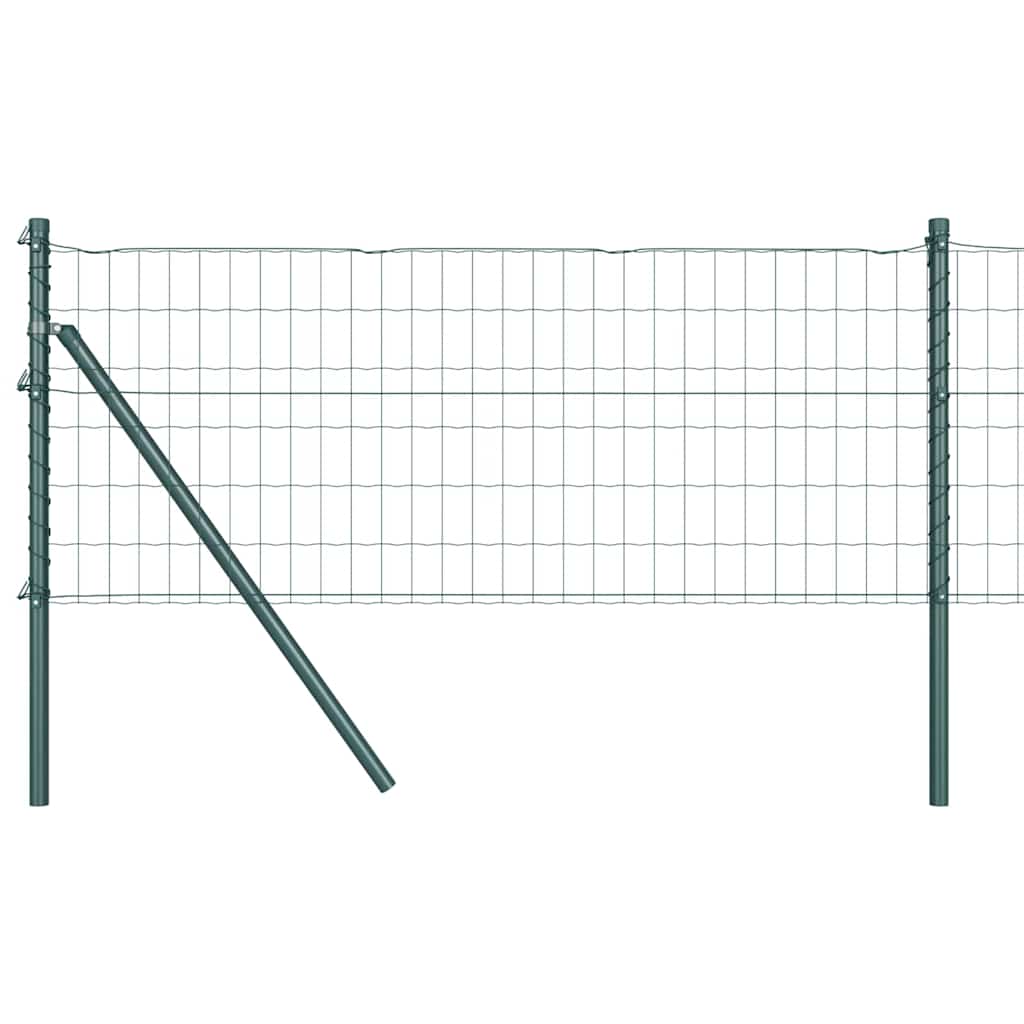 vidaXL Euro Fence με 7 Πόλους 0.8x10 μ Γαλβανισμένος Χάλυβας Πράσινος