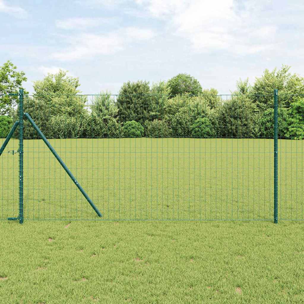 vidaXL Euro Fence με 7 Πόλους 1.2x10 μ Γαλβανισμένο Ατσάλι Πράσινο