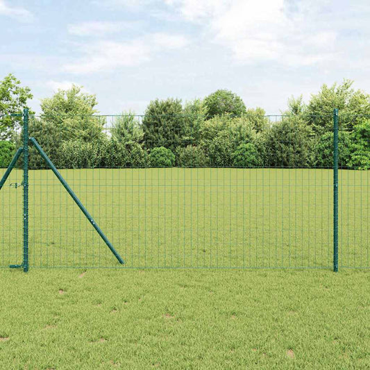 vidaXL Euro Fence με 7 Πόλους 1.2x10 μ Γαλβανισμένο Ατσάλι Πράσινο