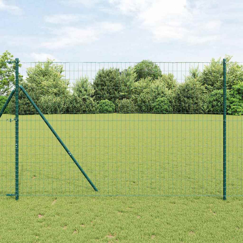 vidaXL Euro Fence με 7 Πόδια 1.6x10 μ Γαλβανισμένο Ατσάλι Πράσινο