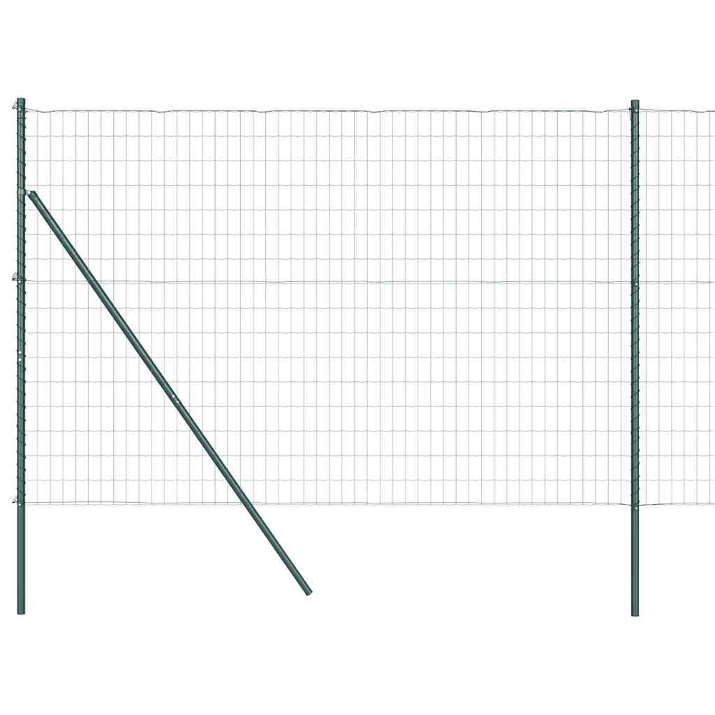 vidaXL Euro Fence με 7 Πόδια 1.6x10 μ Γαλβανισμένο Ατσάλι Πράσινο