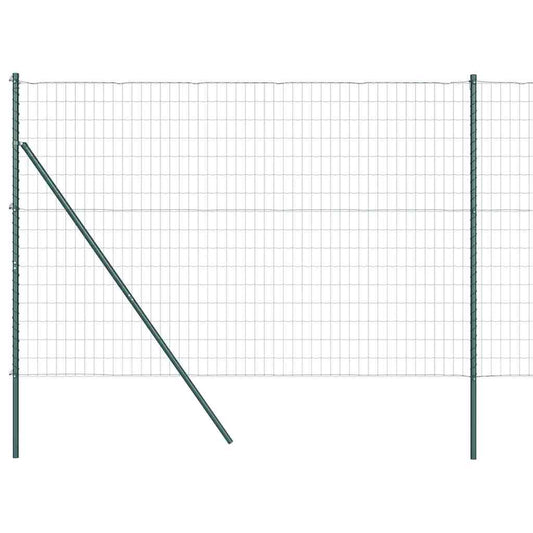 vidaXL Euro Fence με 7 Πόδια 1.6x10 μ Γαλβανισμένο Ατσάλι Πράσινο