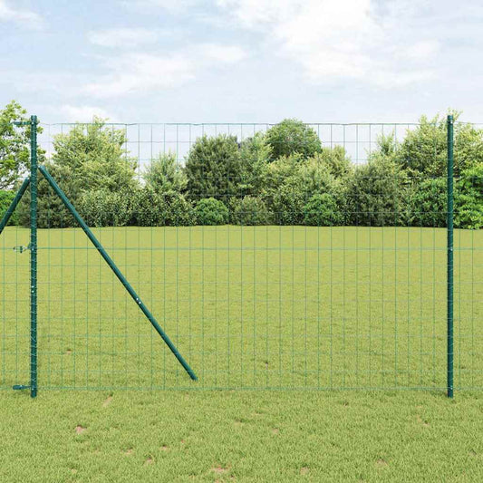 vidaXL Euro Fence με 7 Πόλους 1.5x10 μ Γαλβανισμένος Χάλυβας Πράσινος