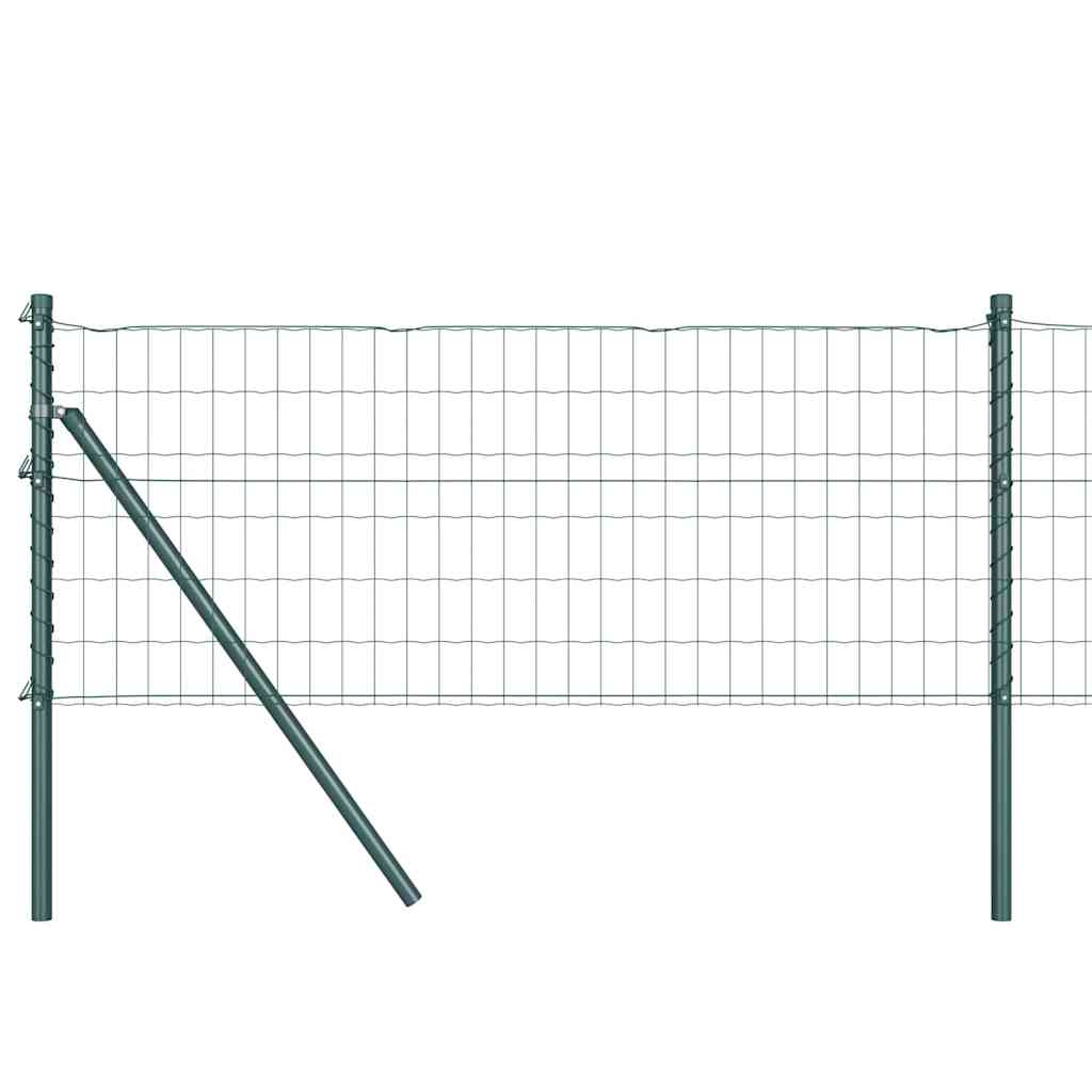 vidaXL Euro Fence με 13 Πόλους 0.4x25 μ Γαλβανισμένος Χάλυβας Πράσινος