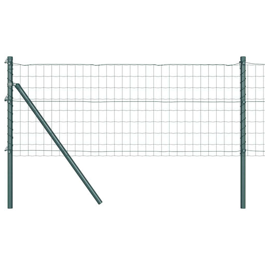 vidaXL Euro Fence με 13 Στηρίγματα 0.6x50 μ Γαλβανισμένο Ατσάλι Πράσινο