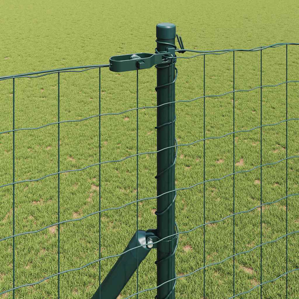 vidaXL Euro Fence με 7 Πόλους 1.6x10 μ Γαλβανισμένος Χάλυβας Πράσινος