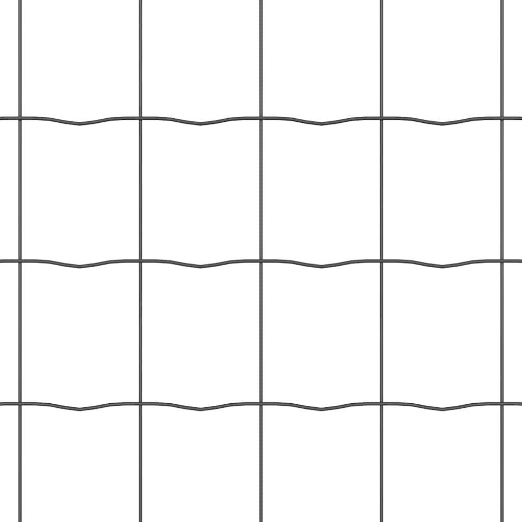 vidaXL Euro Fence με 7 Σημάνσεις 1.2x10 μ Γαλβανισμένο Ατσάλι Γκρι