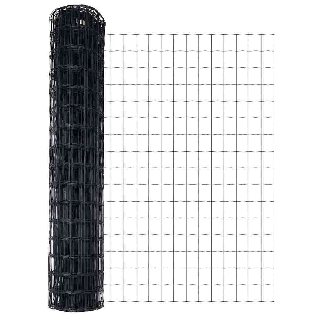 vidaXL Euro Fence με 7 Σημάνσεις 1.2x10 μ Γαλβανισμένο Ατσάλι Γκρι