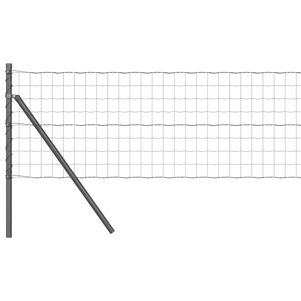vidaXL Ευρωπαϊκή Στήριξη Φράχτη 50 x 0,6 μ PVC-Επικαλυμμένο Ατσάλι