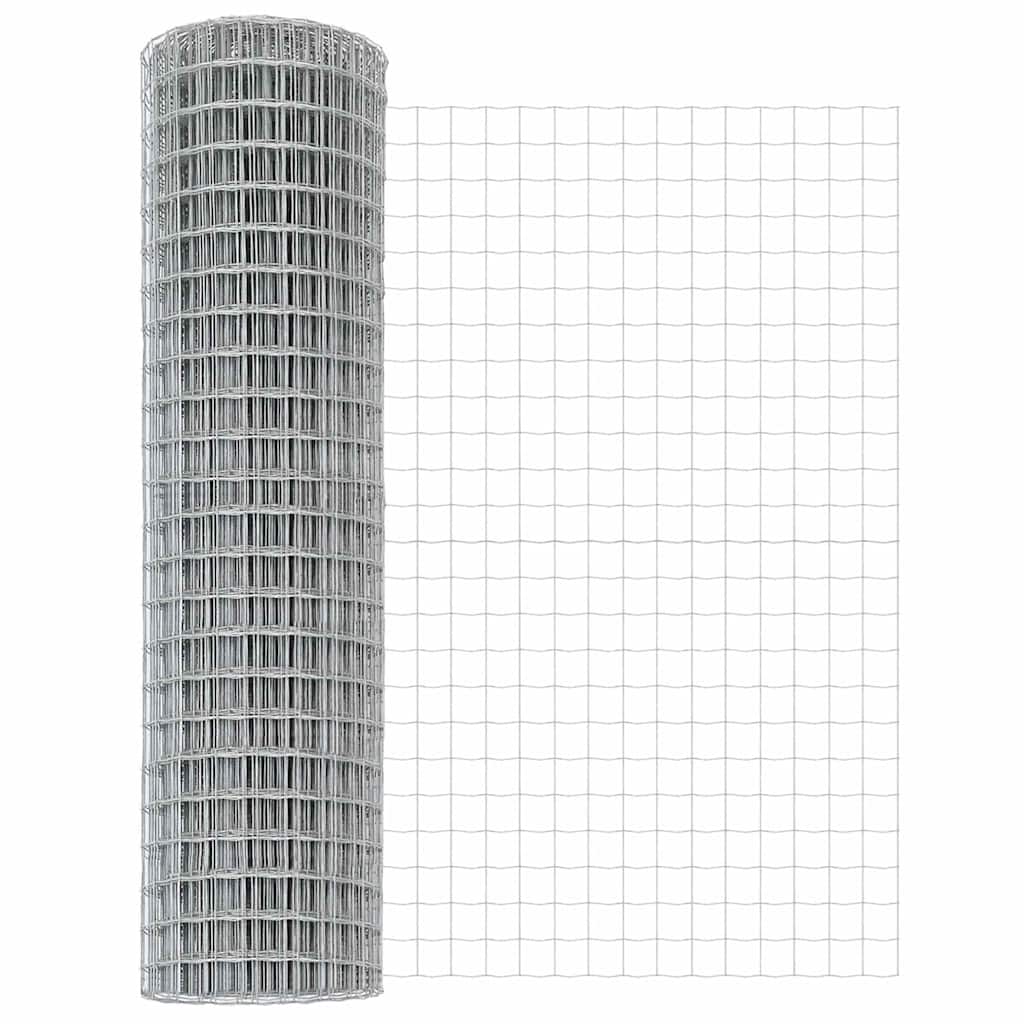 vidaXL Euro Fence με 7 Στηρίγματα 1.2x10μ Γαλβανισμένο Ατσάλι