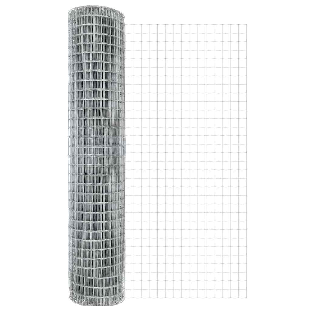 vidaXL Ευρωπαϊκός φράχτης με 7 πόστους 1.6x10 μ Γαλβανισμένος χάλυβας