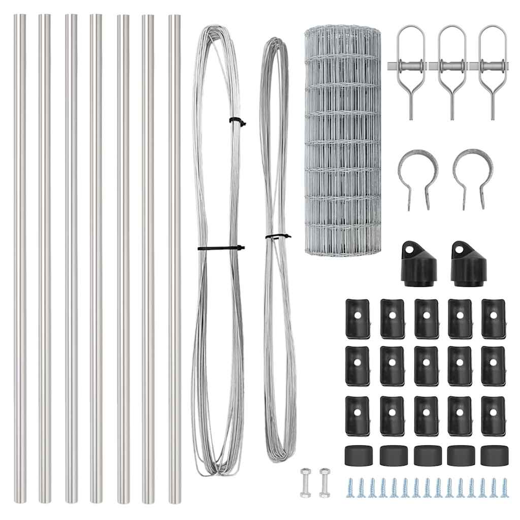 vidaXL Euro Fence με 7 Πόρους 0.4x10 μ Γαλβανισμένο Ατσάλι