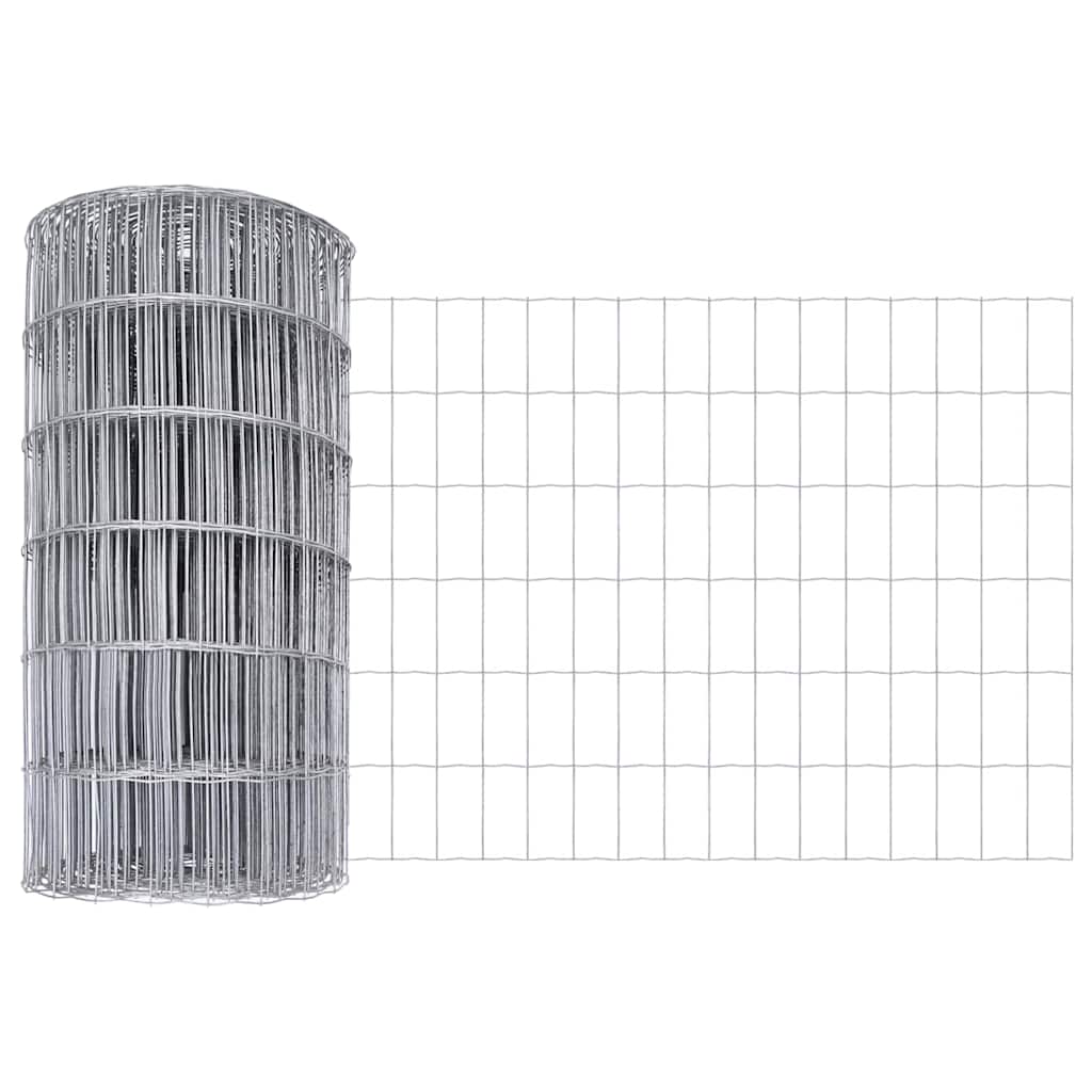 vidaXL Euro Fence με 7 Πόρους 0.4x10 μ Γαλβανισμένο Ατσάλι