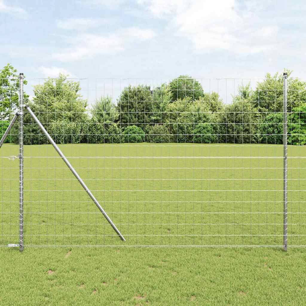 vidaXL Euro Fence με 7 Πόλους 1.6x10 μ Γαλβανισμένος Χάλυβας