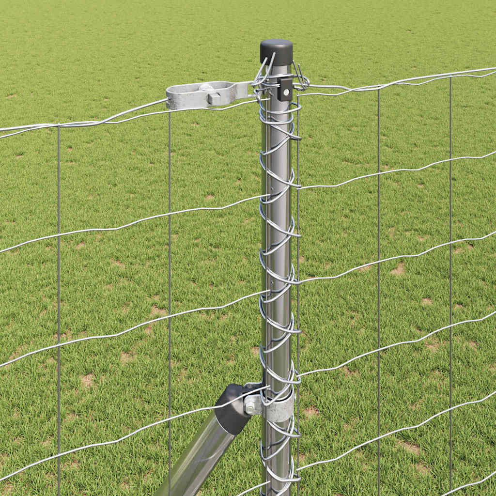 VidaXL Ευρωπαϊκός Φράκτης με 7 Πόστα 1.5x10 m Γαλβανισμένος Χάλυβας