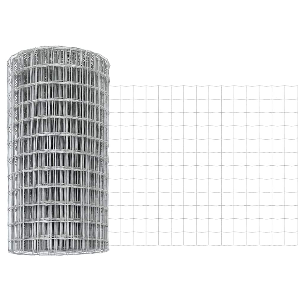 vidaXL Euro Fence με 13 Στήλες 0.8x25 μ Γαλβανισμένο Ατσάλι