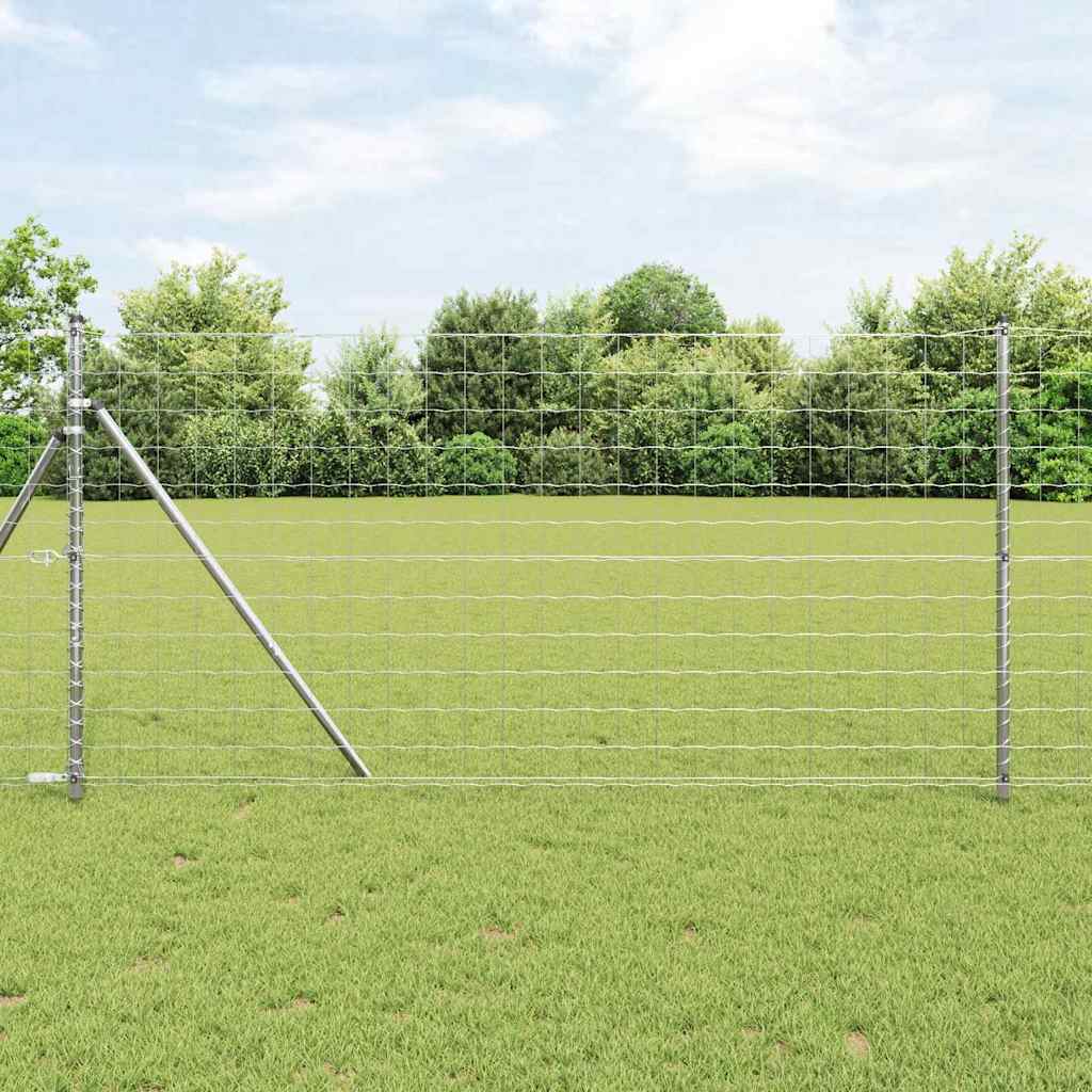 vidaXL Euro Fence με 13 Πόλους 1.2x25 μ Γαλβανισμένος Χάλυβας