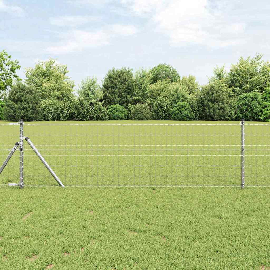 vidaXL Euro Fence με 13 Στηρίγματα 0.4x50 μ Γαλβανισμένο Ατσάλι