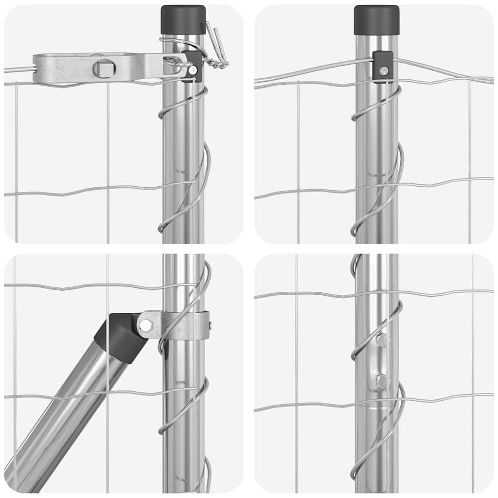 vidaXL Euro Fence με 7 Πόστες 1.2x10 μ Γαλβανισμένος Χάλυβας