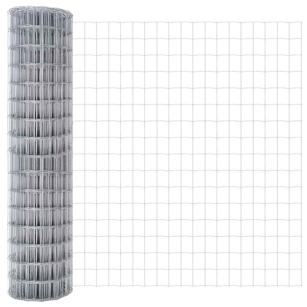 vidaXL Euro Fence με 7 Πόστες 1.2x10 μ Γαλβανισμένος Χάλυβας