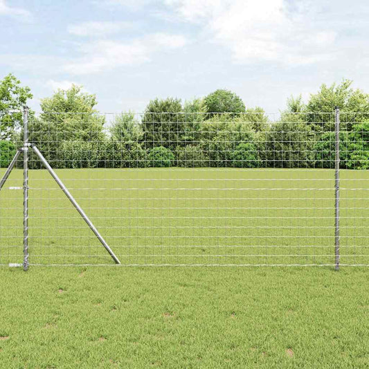 vidaXL Euro Fence με 7 Στυλίδια 1.4x10 μ Γαλβανισμένος Χάλυβας