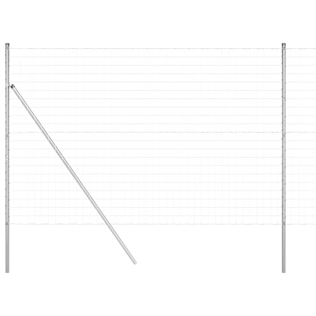 vidaXL Φράχτης Euro με 7 πόσους 1.6x10 μ Γαλβανισμένος Χάλυβας