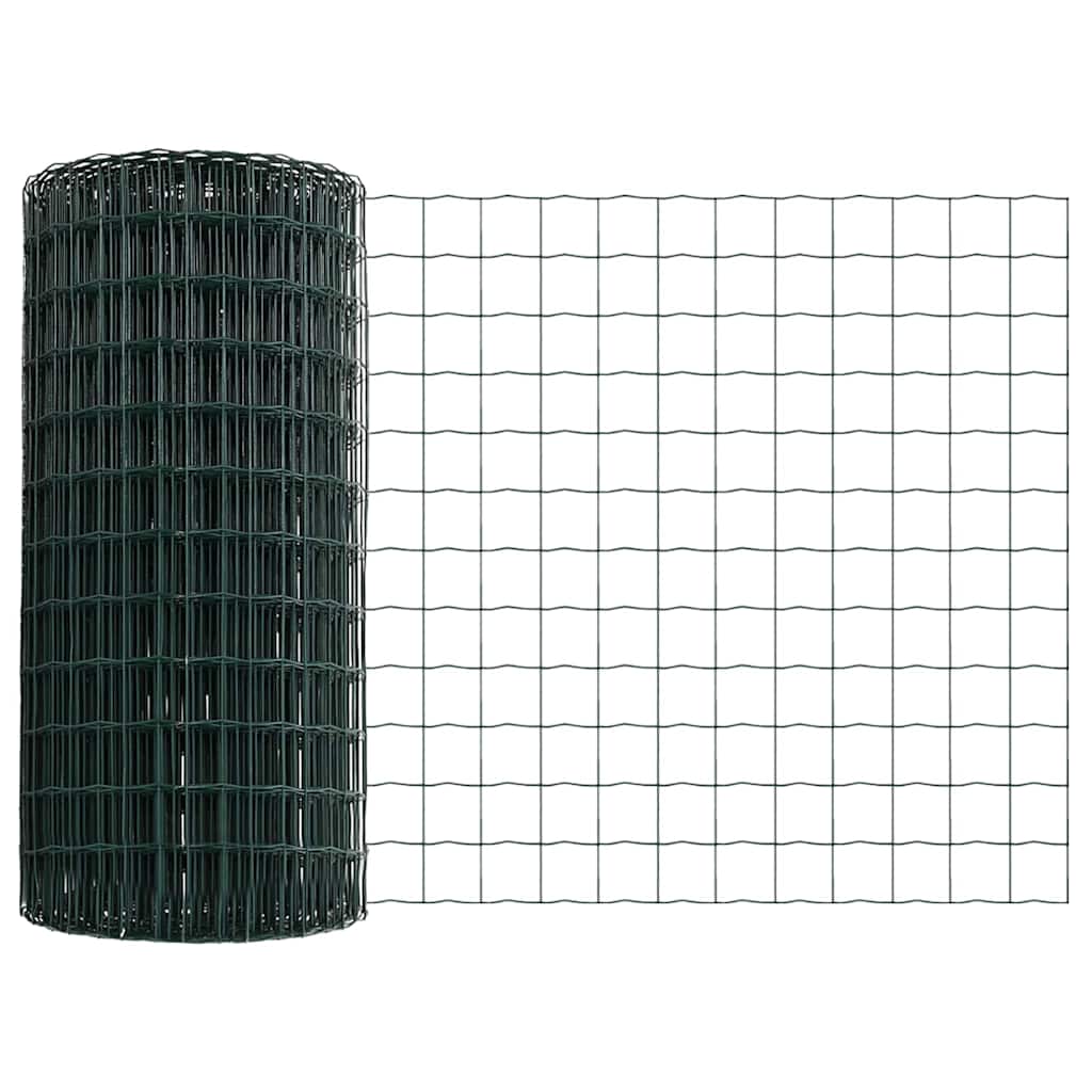 vidaXL Ευρωπαϊκός Φράκτης με Ακίδες 10 x 0,8 μ PVC-Επικαλυμμένο Ατσάλι