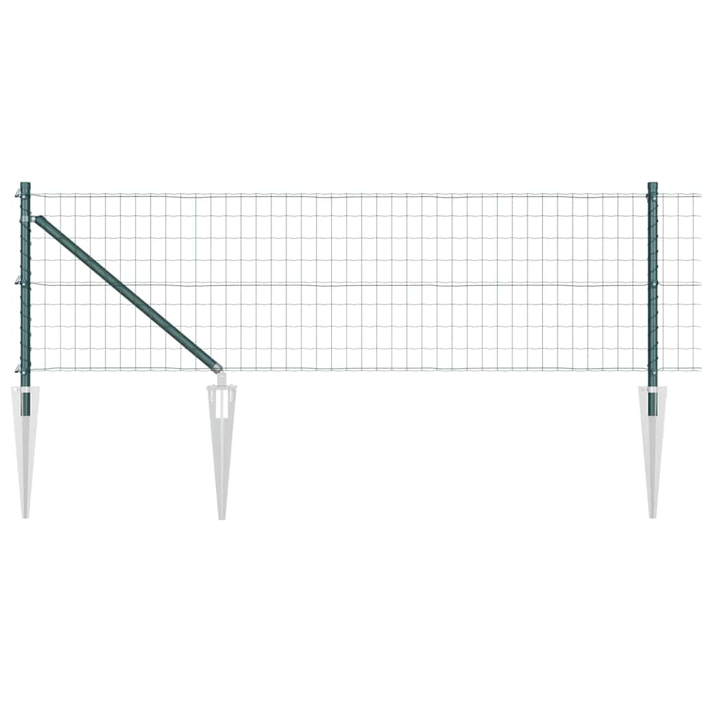 vidaXL Ευρωπαϊκός Φράκτης με Ακίδες 10 x 0,4 m PVC-Επικαλυμμένο Ατσάλι