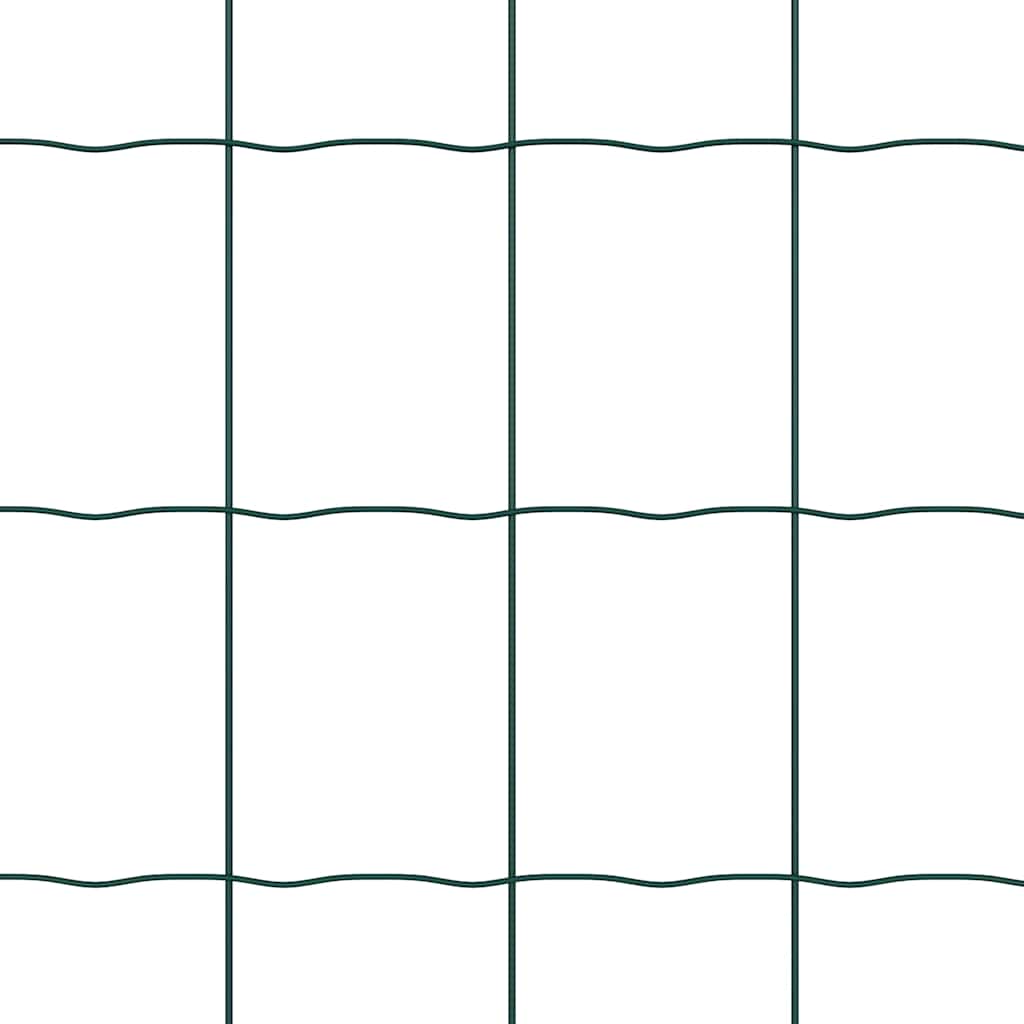 vidaXL Euro Fence με 7 σπikes 1.2x10 μ Γαλβανισμένος Χάλυβας Πράσινος