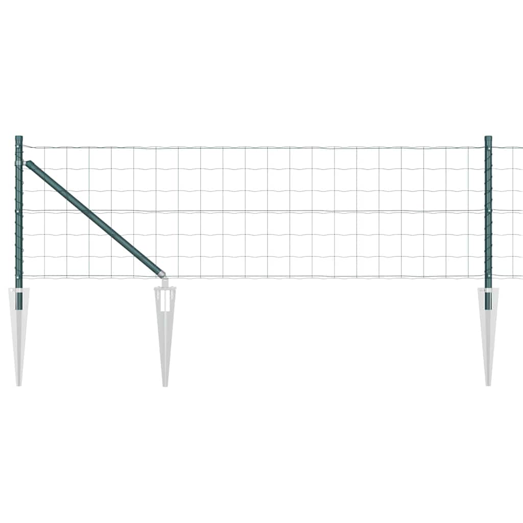 vidaXL Euro Fence με 7 Ακίδες 0.4x10 μ. Γαλβανισμένο ατσάλι Πράσινο