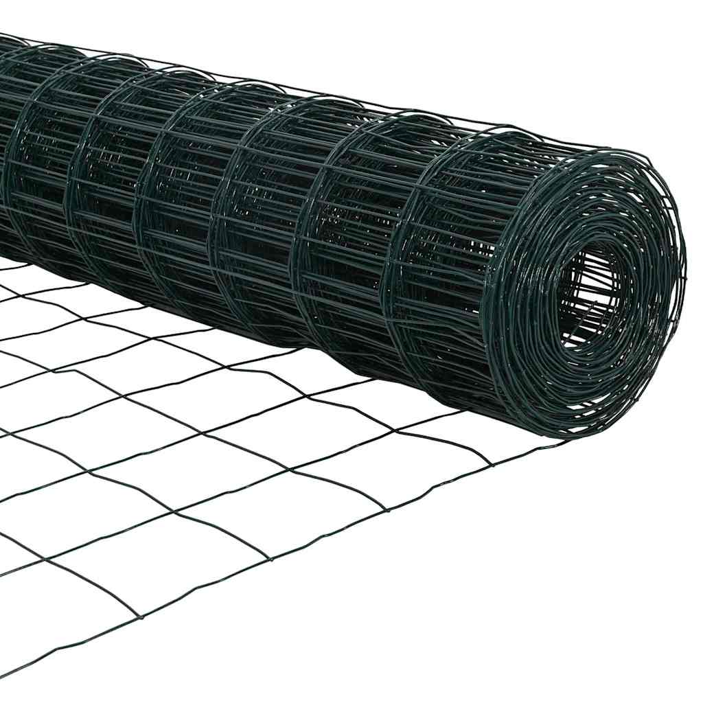 vidaXL Euro Fence με 7 Στηρίγματα 1.2x10 μ Γαλβανισμένο Χάλυβα Πράσινο