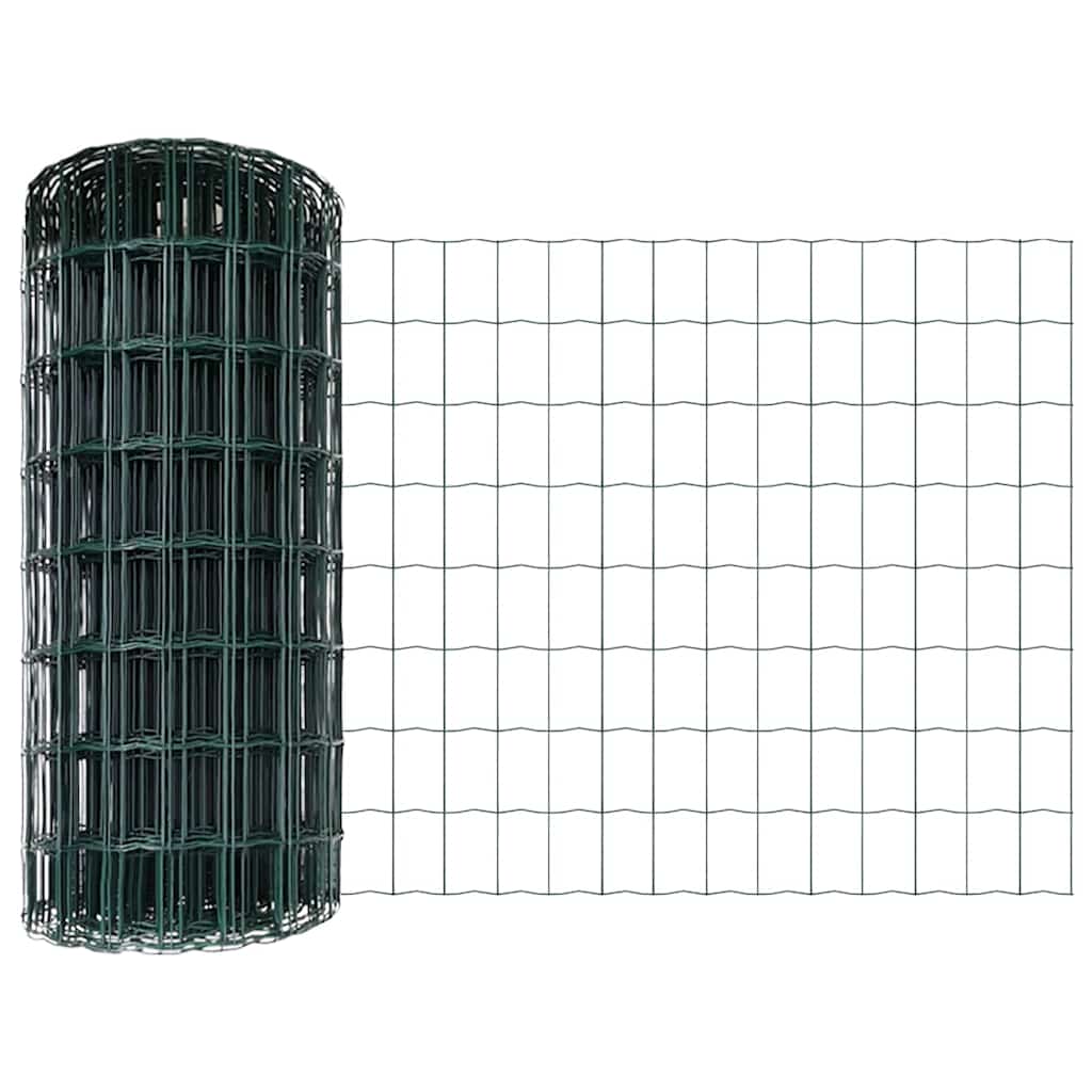 vidaXL Ευρωπαϊκός Φράκτης με Ακίδες 25 x 0,4 m PVC-Επικαλυμμένο Ατσάλι