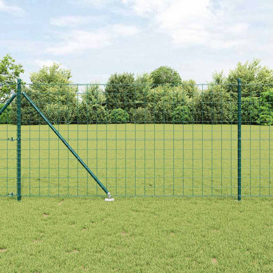 vidaXL Euro Fence με 13 σπικ ποστάκια 1x25 μ Γαλβανισμένο Ατσάλι Πράσινο