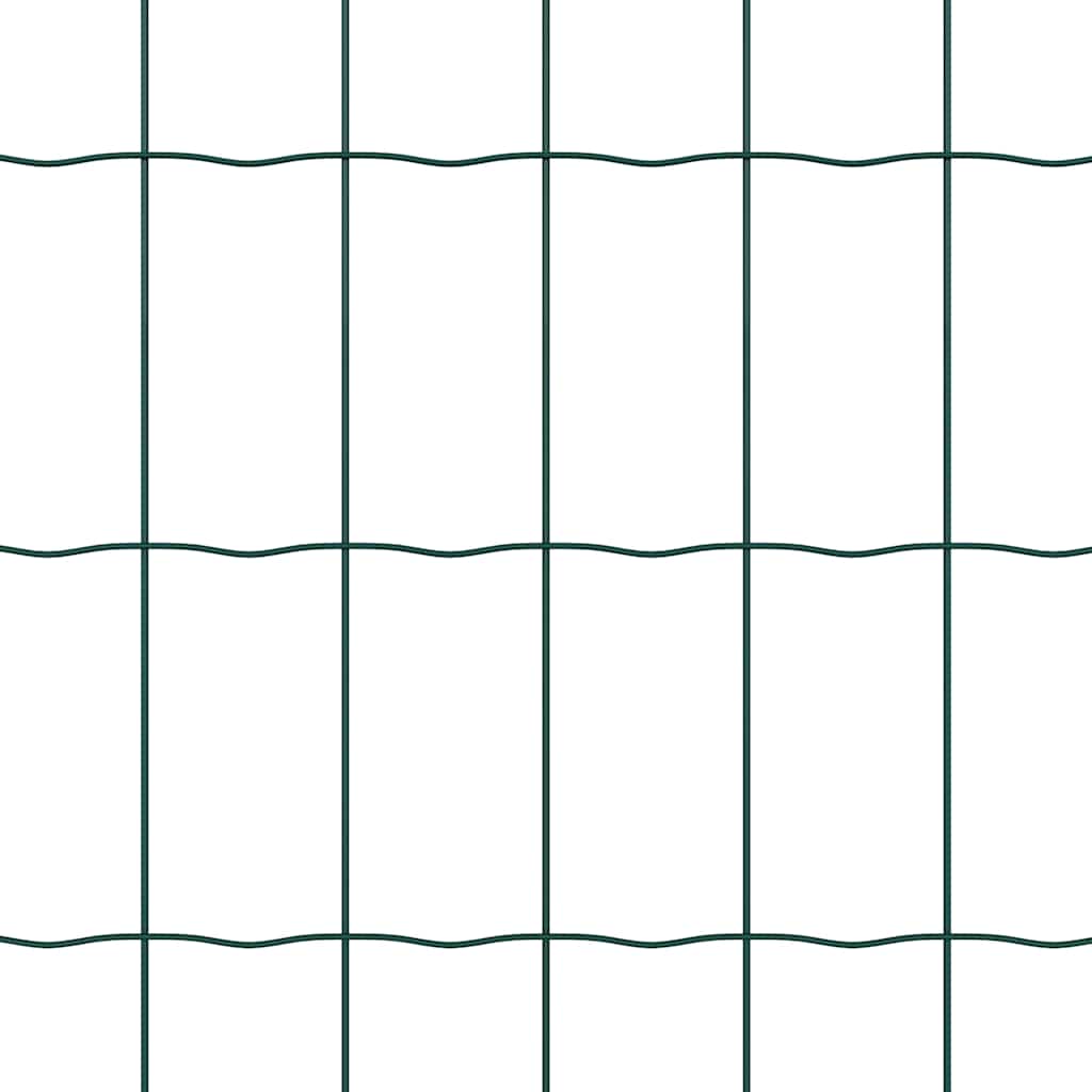 vidaXL Euro Fence με 13 Στηρίγματα 0.6x50 μ Γαλβανισμένος Χάλυβας Πράσινος