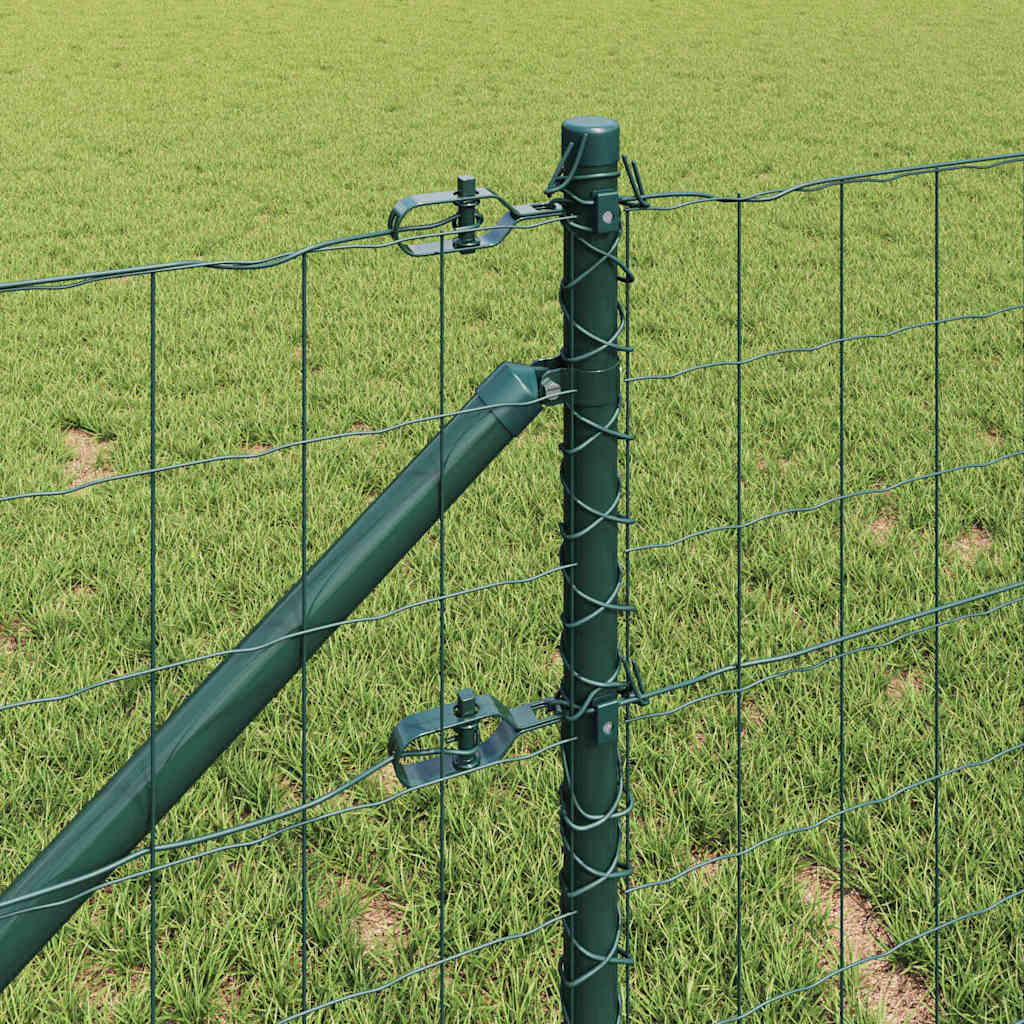 vidaXL Τεντώτο με στήριγμα Πράσινο 0,4 x 50 μ. Χάλυβας και PVC