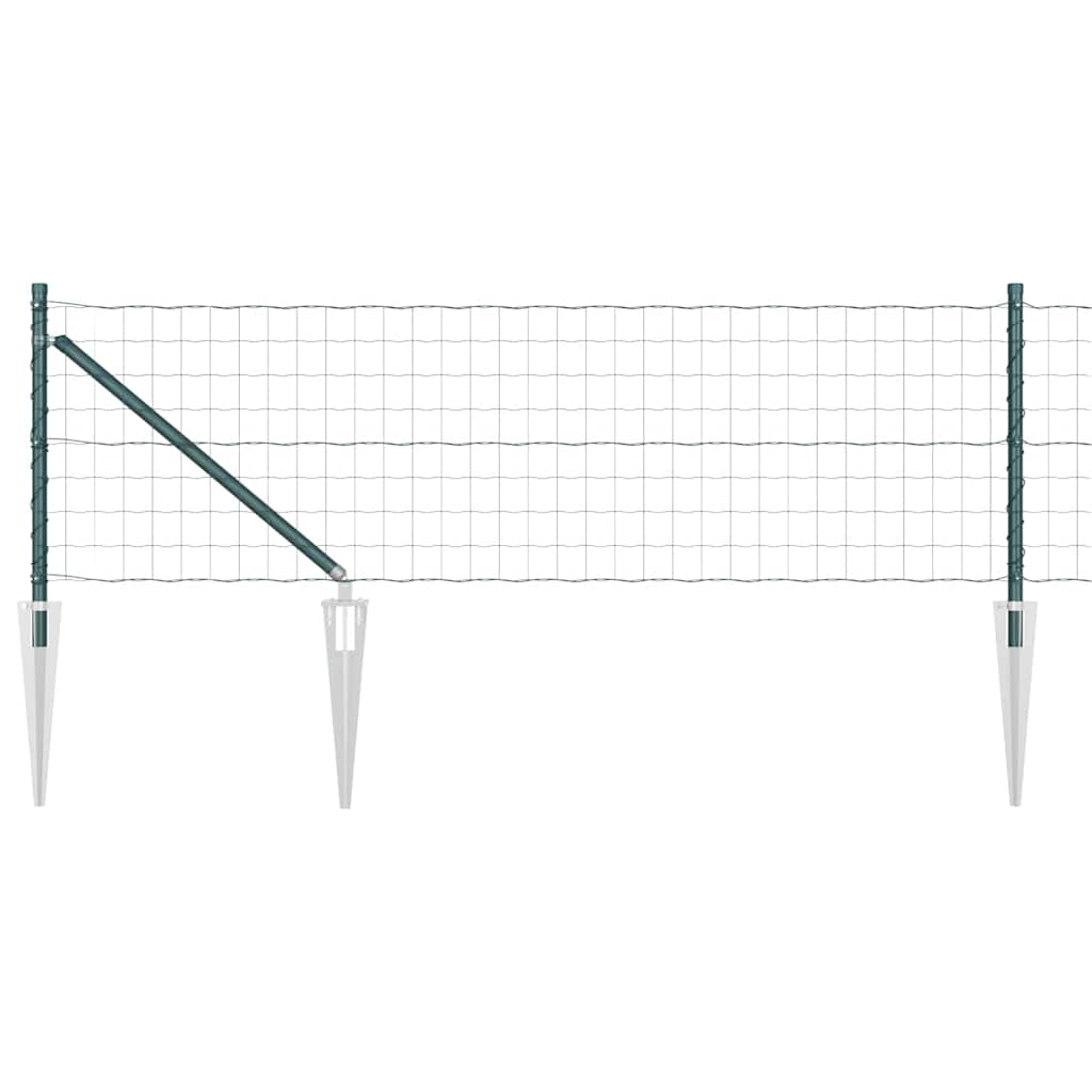 vidaXL Euro Fence με 13 Άγκιστρα 0.4x50 μ Γαλβανισμένο Ατσάλι Πράσινο