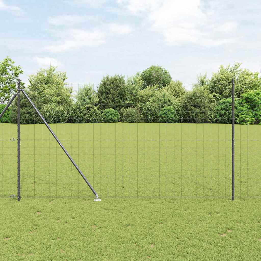 vidaXL Ευρωπαϊκός Φράκτης με Ακίδες 10 x 1,5 m PVC-Επικαλυμμένο Ατσάλι