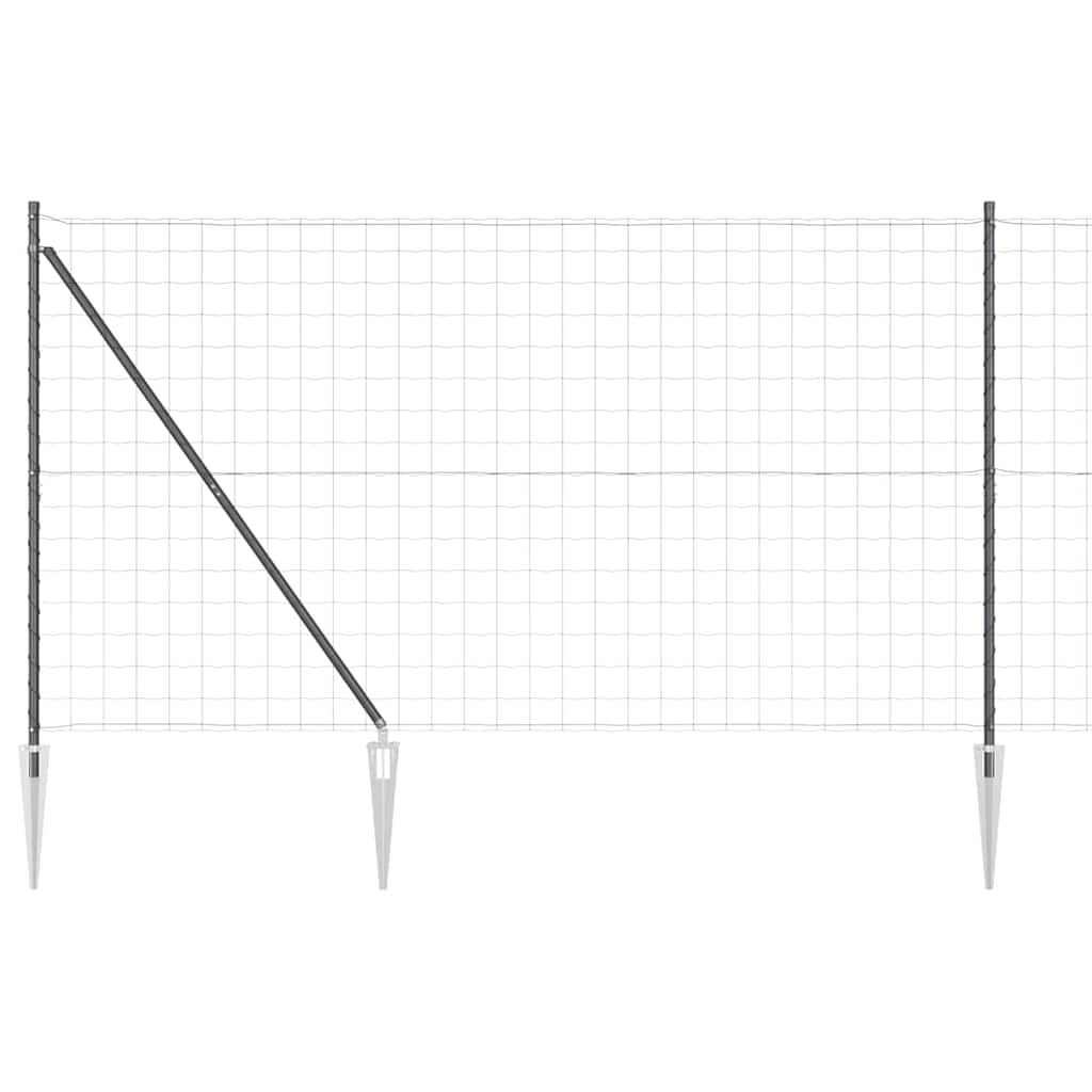 vidaXL Ευρωπαϊκός Φράκτης με Ακίδες 10 x 1,5 m PVC-Επικαλυμμένο Ατσάλι