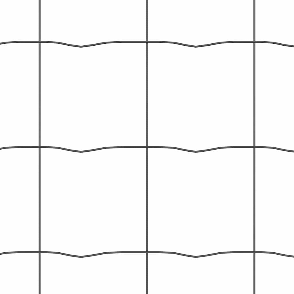 vidaXL Euro Fence με 13 Σημεία Πόστα 0.4x25 μ Γαλβανισμένος Χάλυβας Γκρι