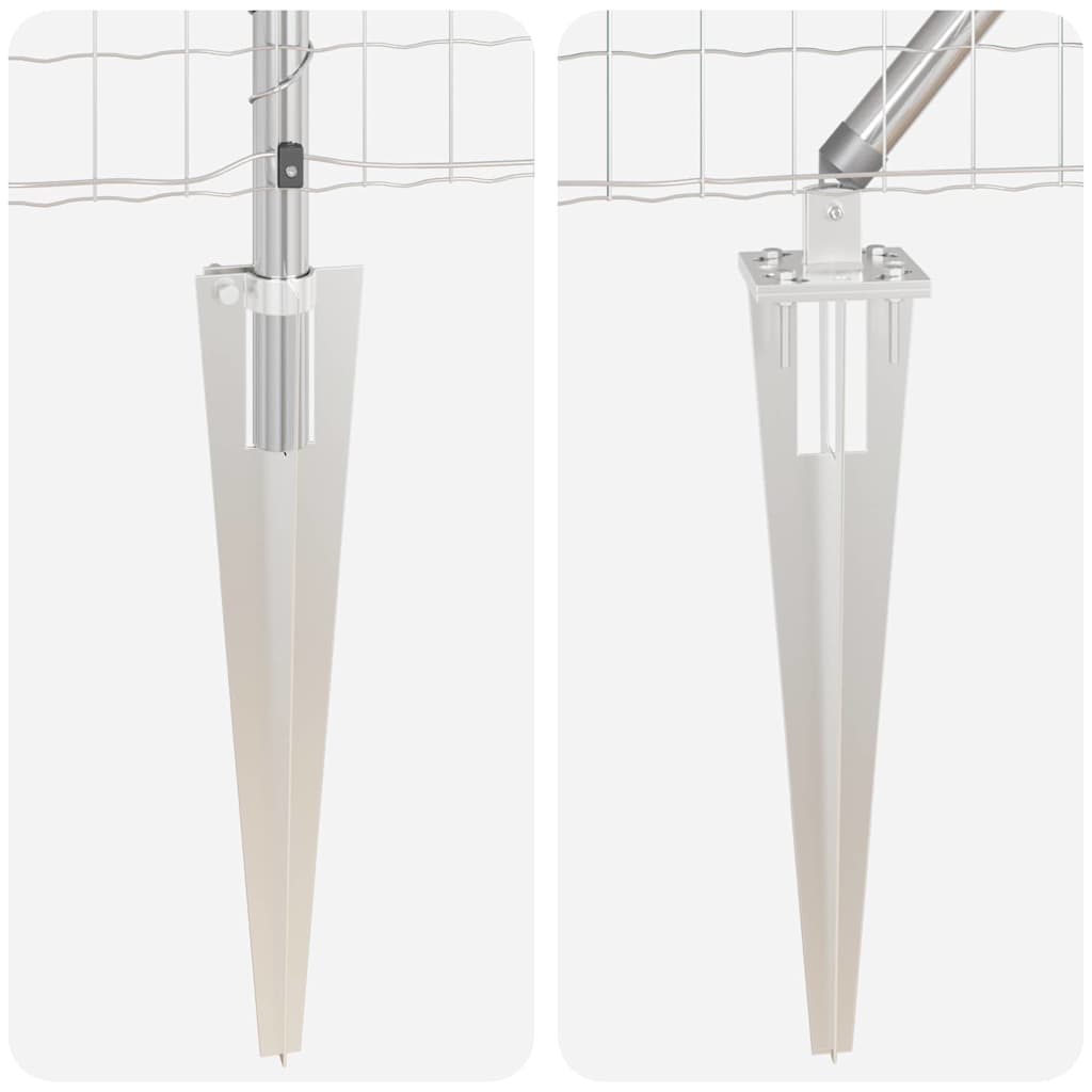 vidaXL Euro Fence με 7 σπίκες 0.6x10 μ γαλβανισμένο ατσάλι